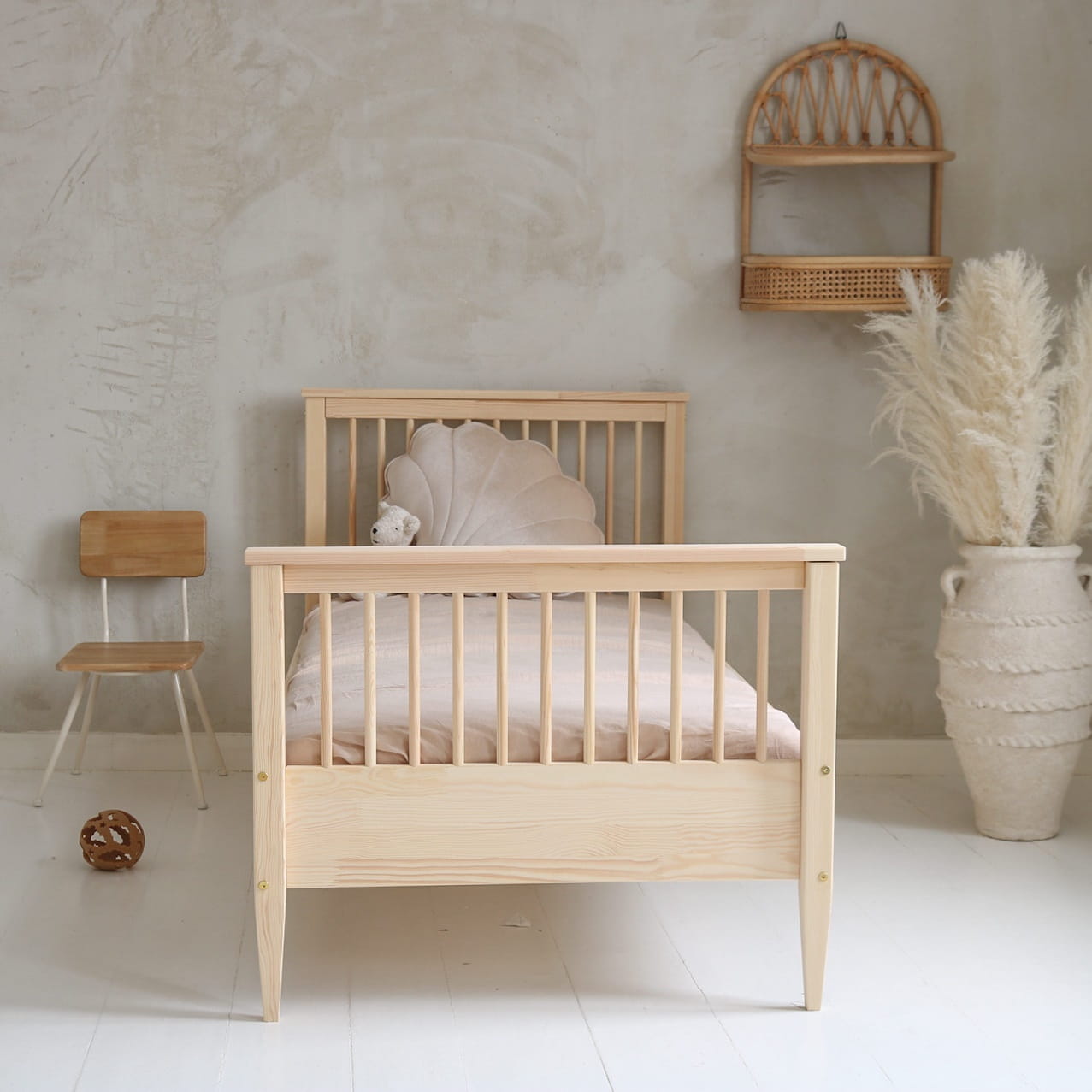 Bed Boho met Spijlen - Eenpersoons 90x190cm image 2