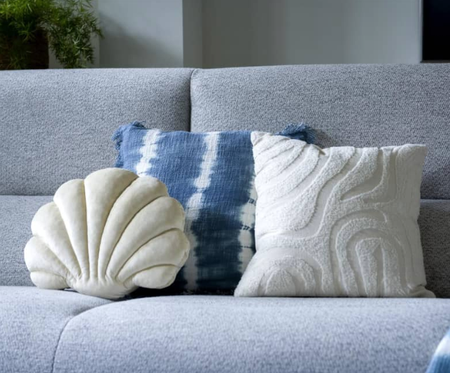 Schelp kussen - crème image 6