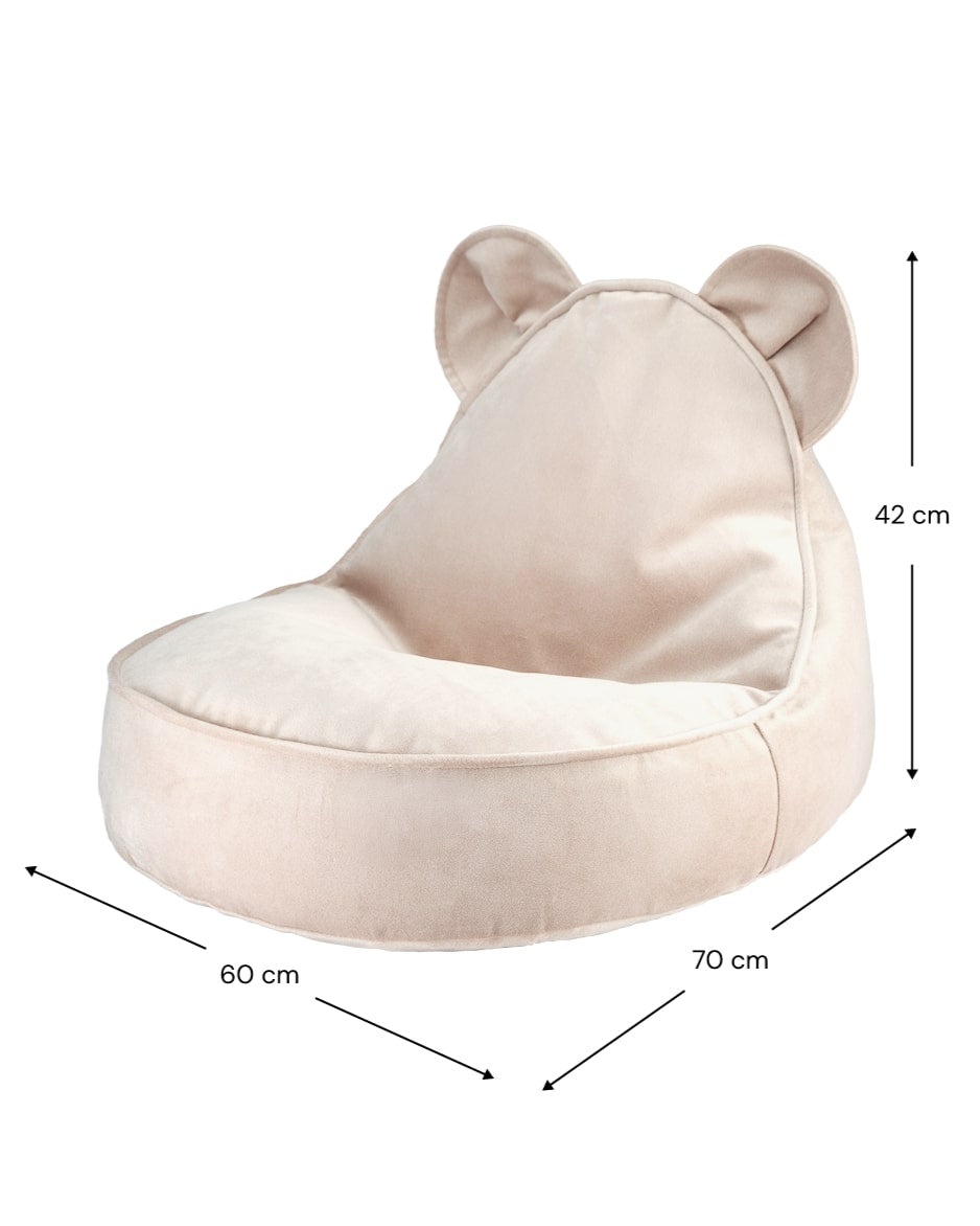 Wigiwama Beren Zitzak voor Kinderen Beer - Dusty Beige Bear Beanbag image 4