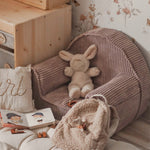 Rib Cord Stoel - Magenta Grey image 0