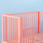 KARL & FRIC Ledikant Nox - Roze met rode poten - 60x120cm image 9