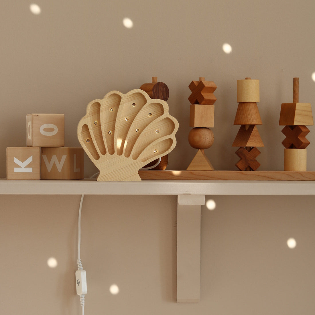 Little Lights Mini Lamp Schelp - Naturel image 1