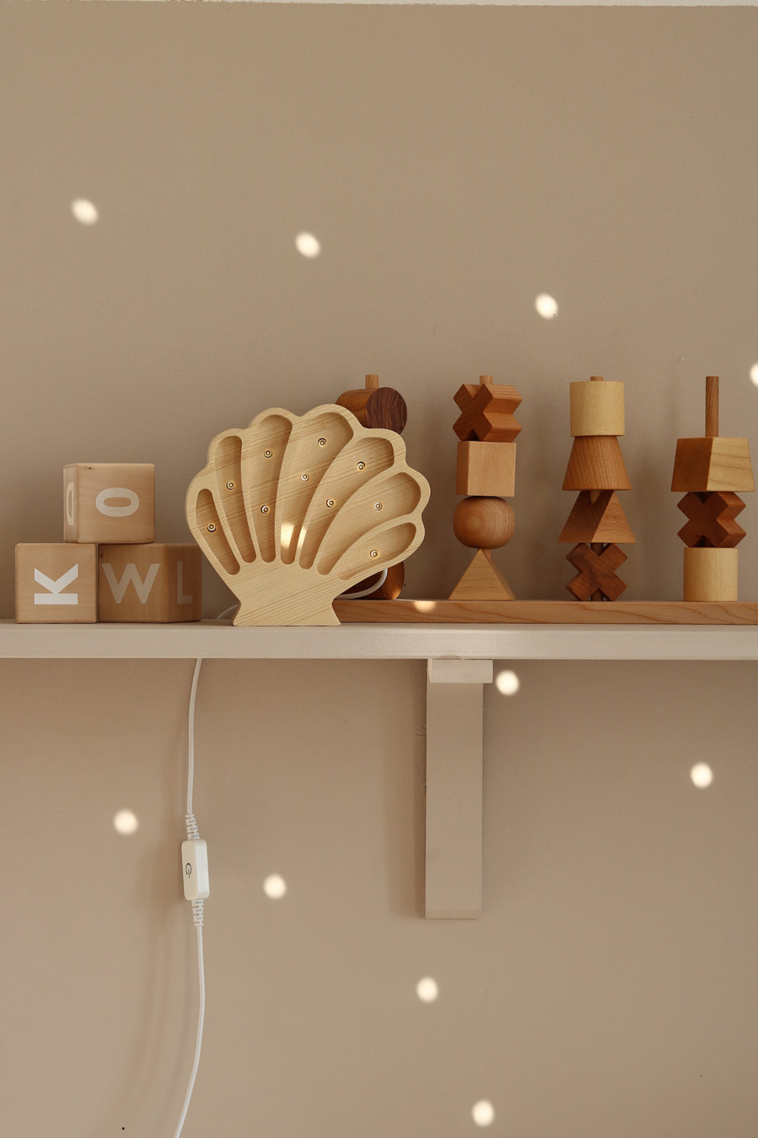 Little Lights Mini Lamp Schelp - Naturel image 1