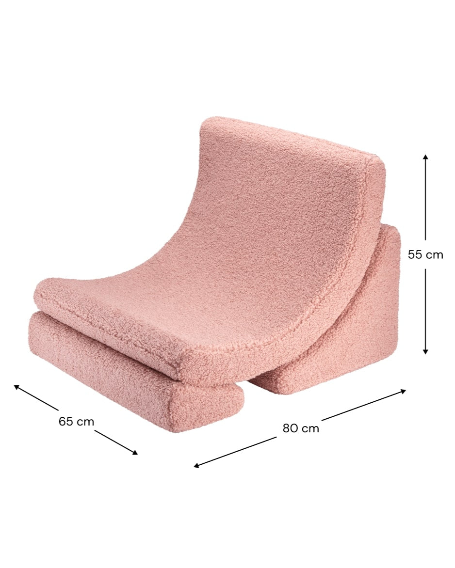 Wigiwama Kinderstoel - Guava Pink Moon Chair image 8