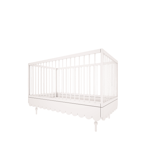 Wood Luck 2-in1 Ledikant Babushka - Wit image 0