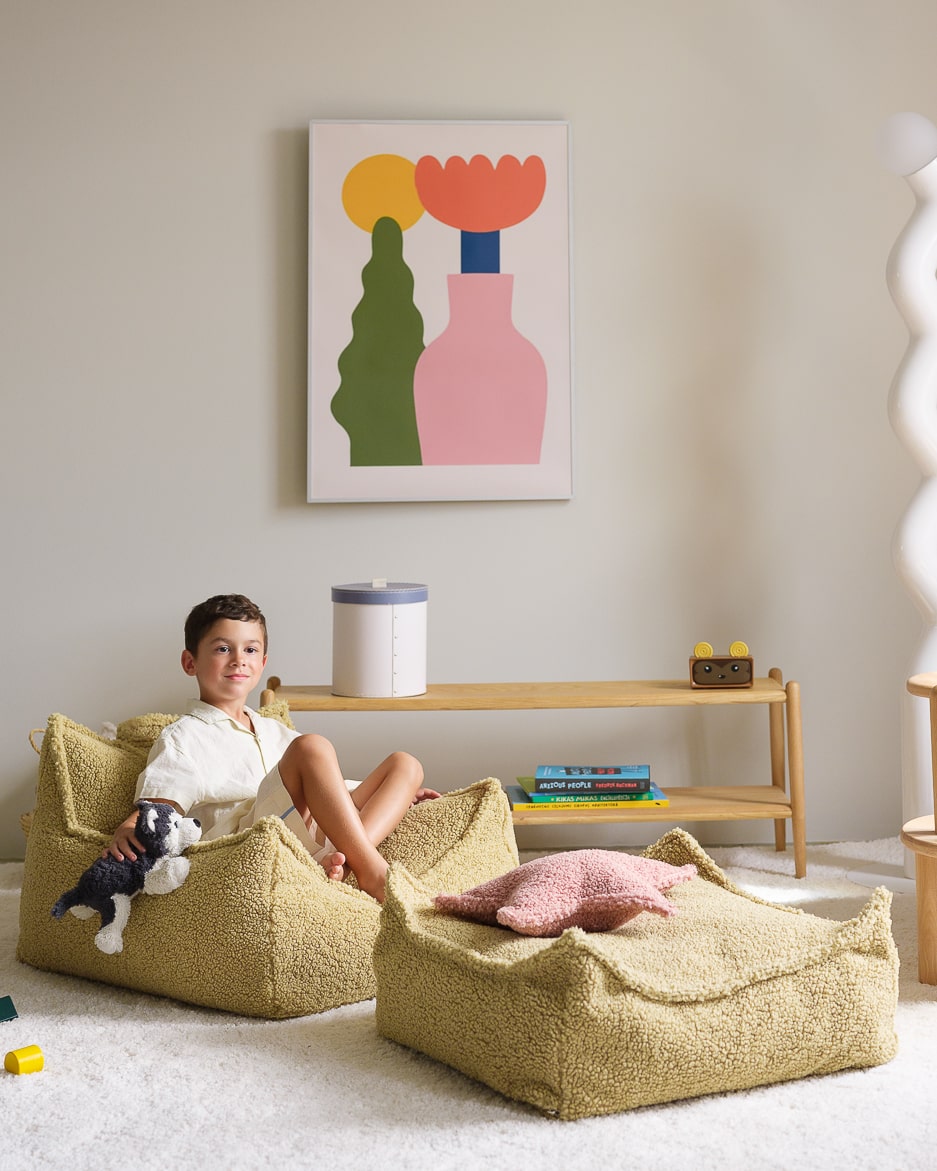 Wigiwama Zitzak voor Kinderen - Matcha Beanbag Chair image 9