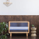 KARL & FRIC Ledikant Nox - Naturel met blauwe spijlen image 1