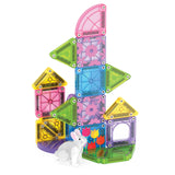 Magna-Tiles microMAGS - Spring Garden - Travel Set - Magnetische Tegels - 24-delig