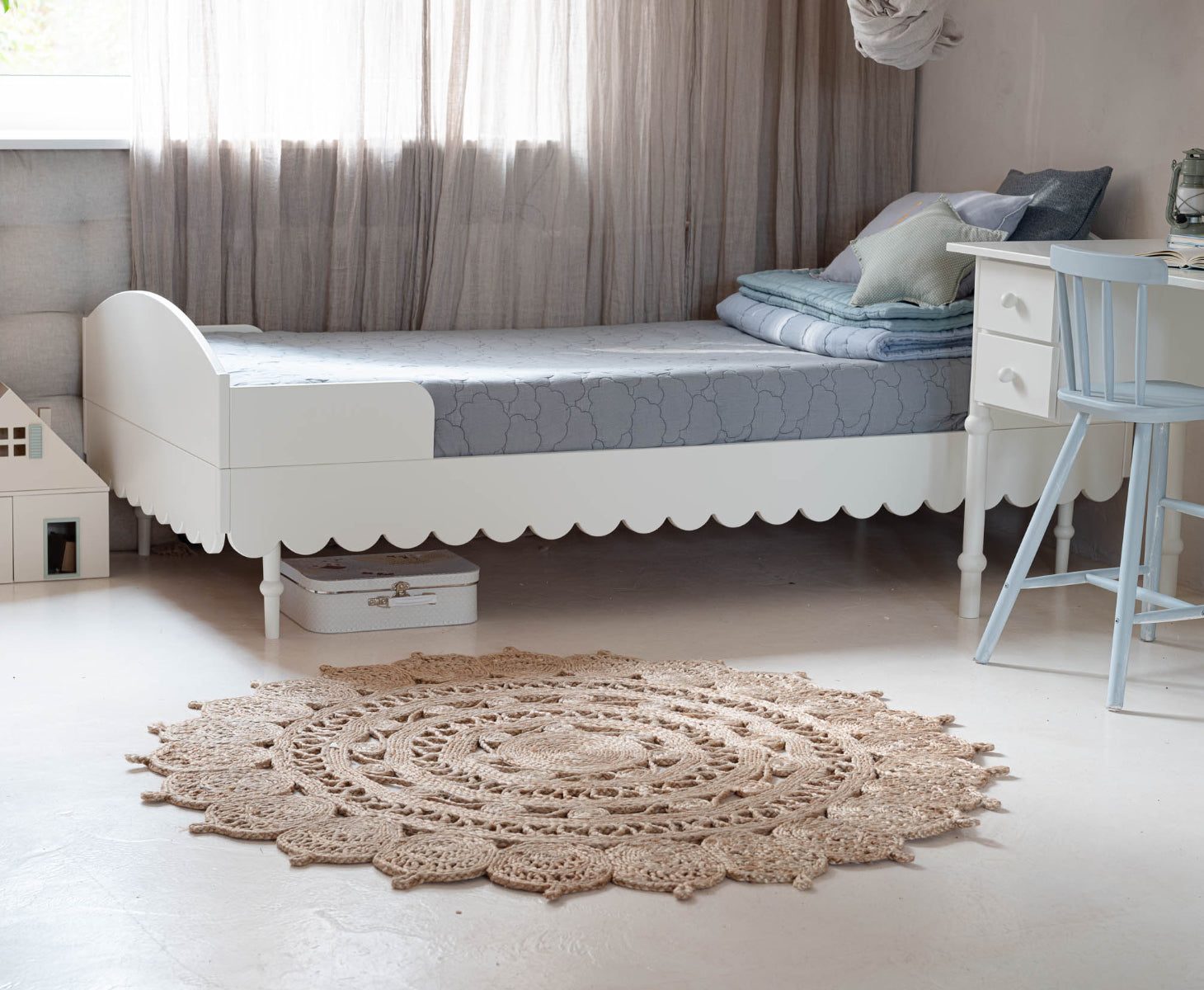 Wood Luck Bed Babushka - Wit - Eenpersoons 90x200cm image 3