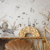 Fluwelen schelpkussen - beige pearl image 6