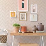 Majvillan Behang - Herringbone - Sandy Beige image 0