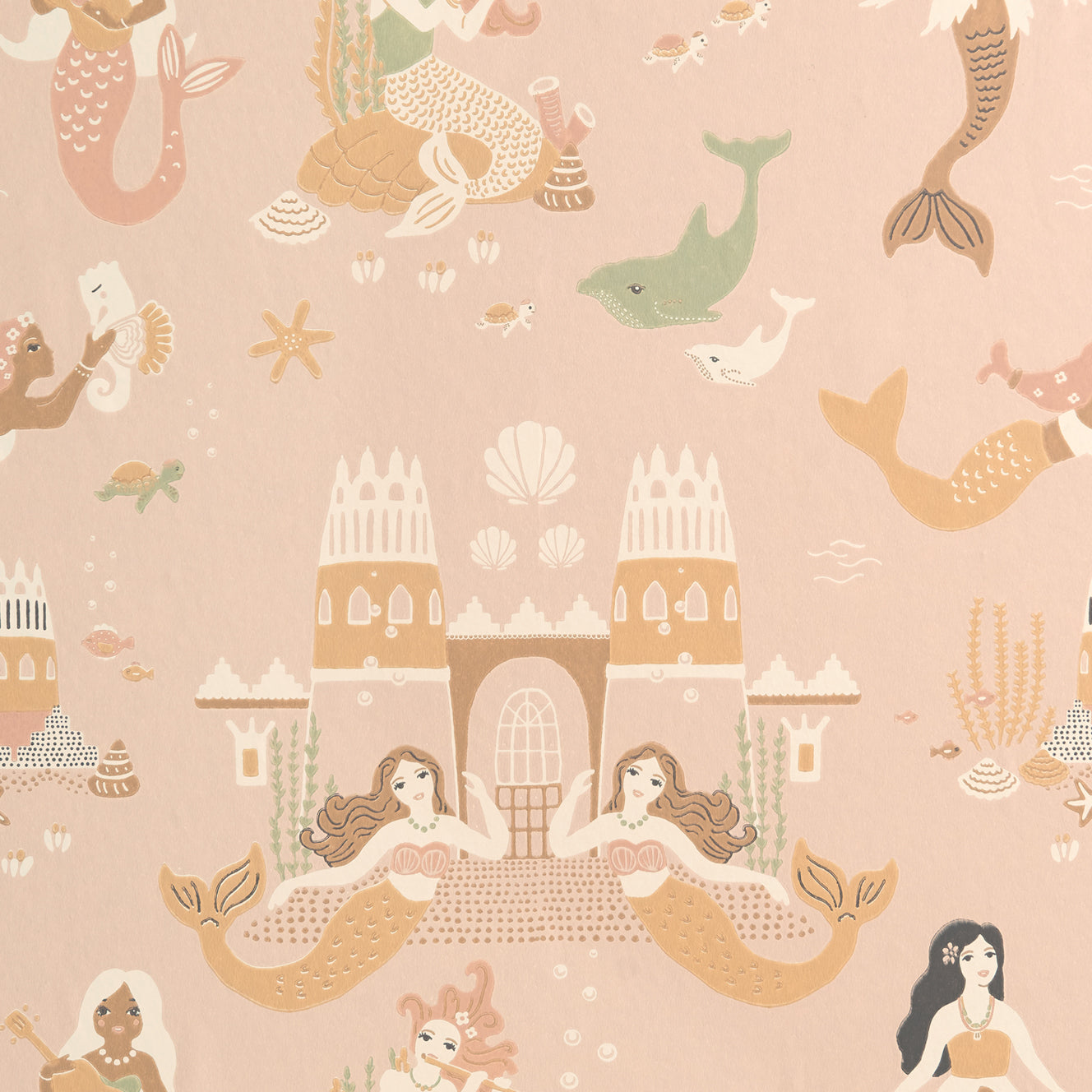 Majvillan Behang - Mermaid Reef - Sweet Pink image 1