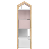 Boekenkast Juno met dakje - Roze image 0