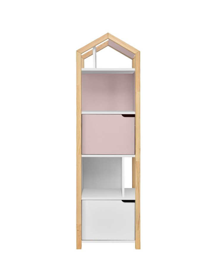 Boekenkast Juno met dakje - Roze image 0