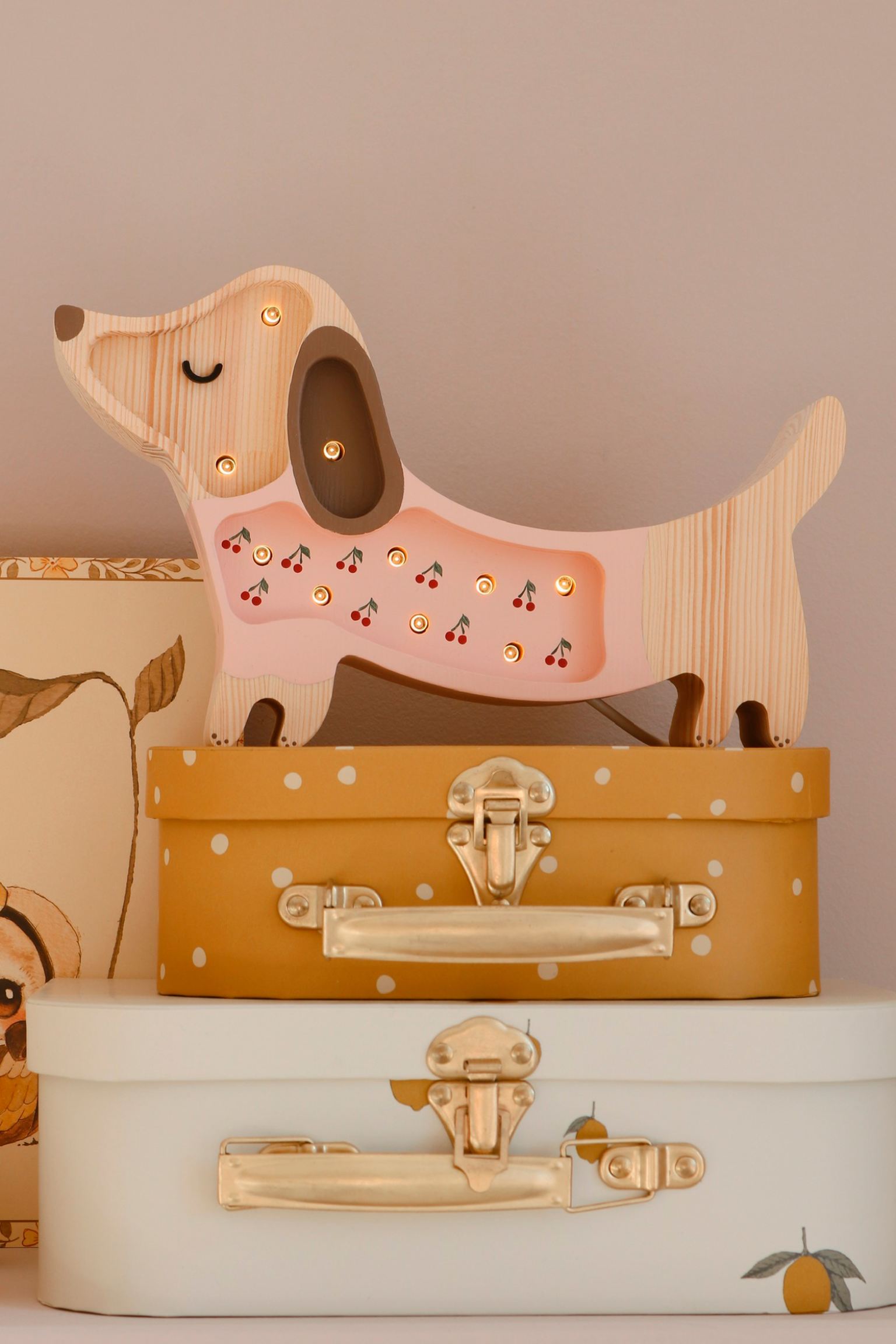 Little Lights Lamp Mini Teckel - Roze image 4