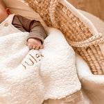 Teddy Deken met Naam - Wit - 78x100cm image 3