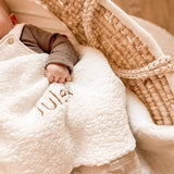 Teddy Deken met Naam - Wit - 78x100cm image 3