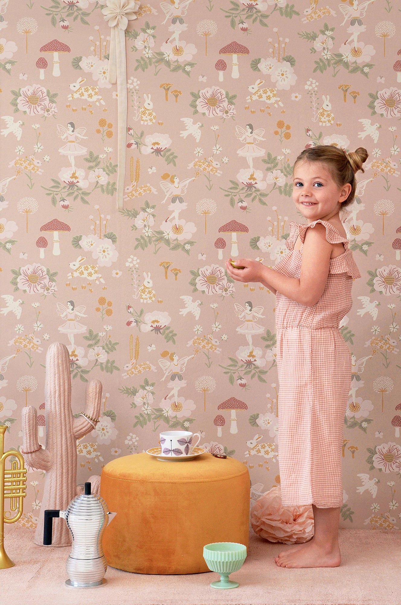 Majvillan Behang - Old Garden - Dusty Rose image 0