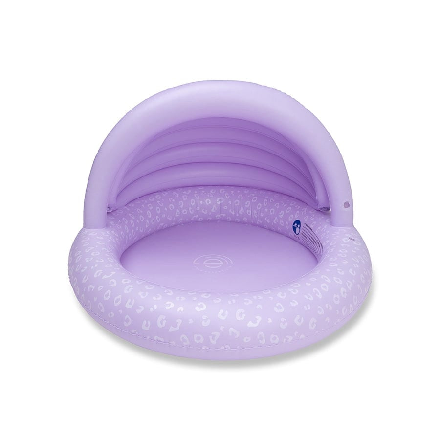 Opblaaszwembad Swim Essentials  | Lila Baby Zwembad Ø 100 cm met Zonnescherm image 2