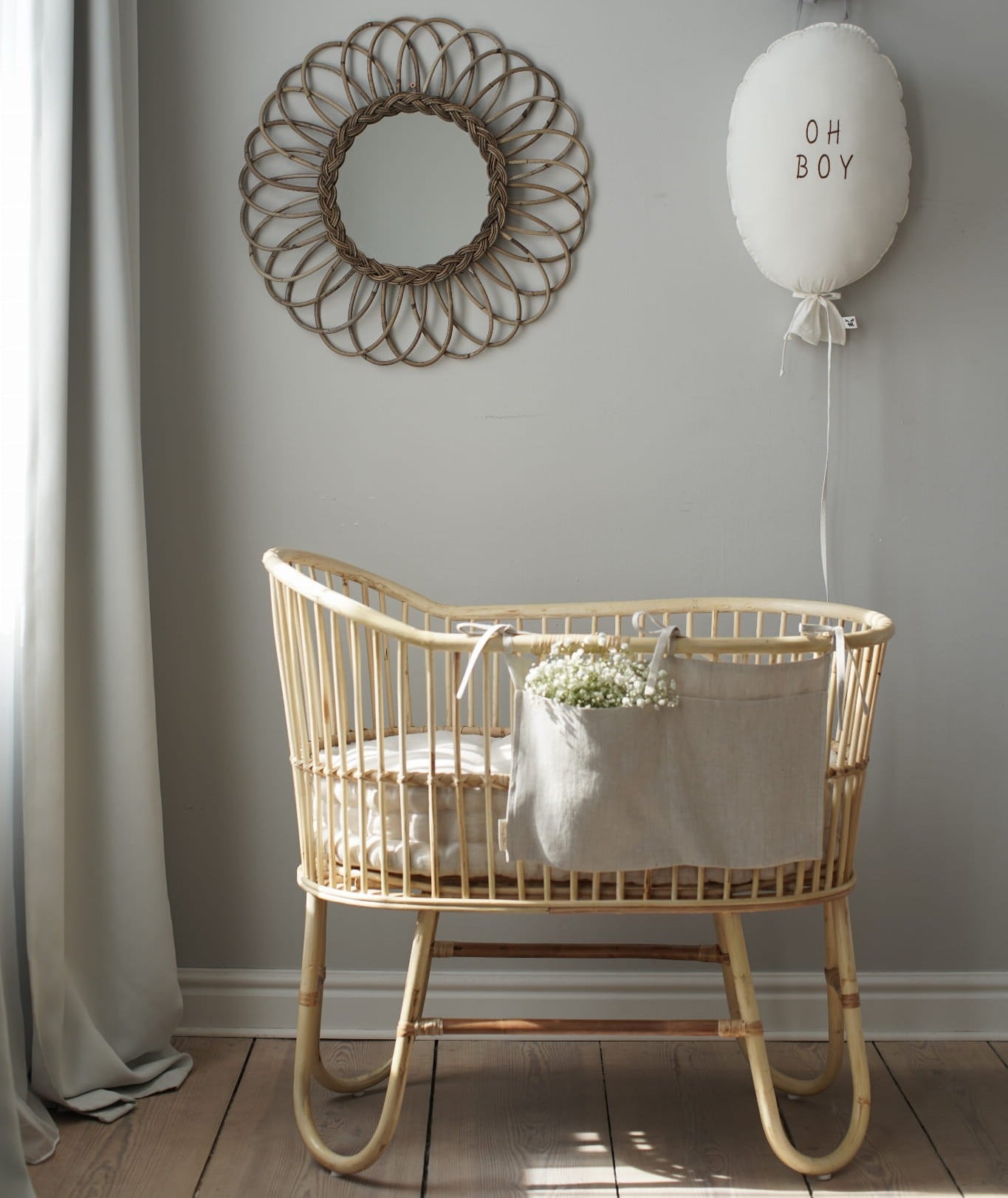 Ballon kussen - ecru katoen image 1