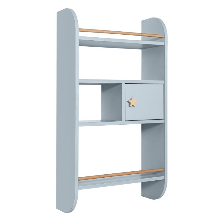 Wandrek Hout Pastel voor Kinderen - Blauw image 0