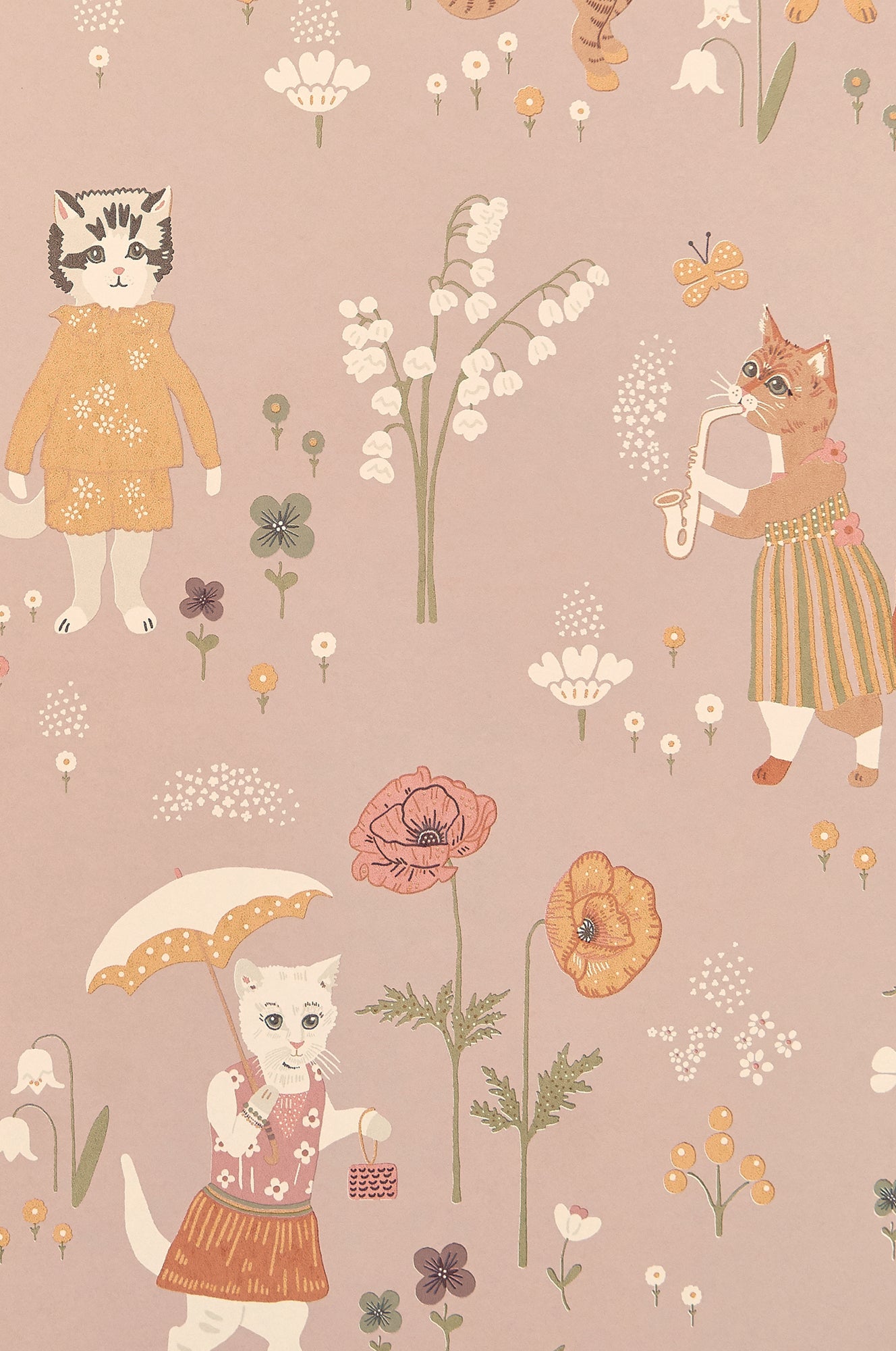 Majvillan Behang - Catwalk - Lovely Lilac image 4