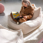 Wigiwama Zitzak voor Kinderen - Cream White Beanbag Chair image 1