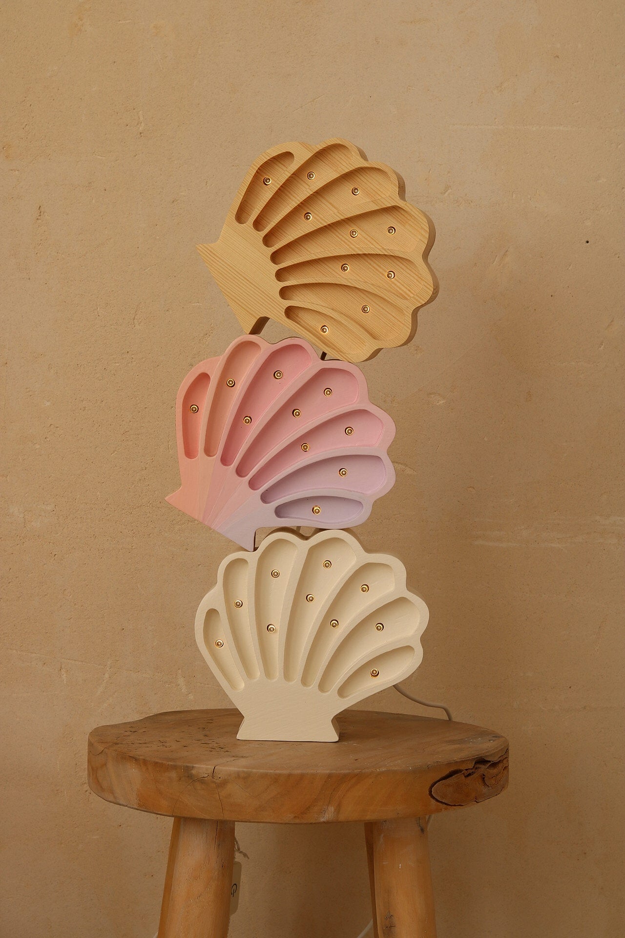 Little Lights Mini Lamp Schelp - Mermaids Pink - Roze image 5