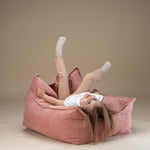 Wigiwama Zitzak voor kinderen - Pink Mousse Beanbag Chair image 3