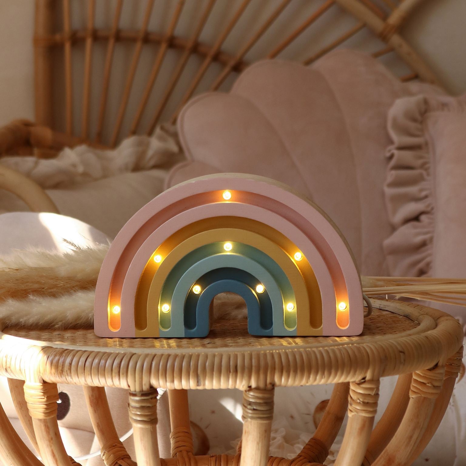 Little Lights Mini Lamp Regenboog - Pastel image 0