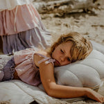 Linnen schelpkussen - zand image 6