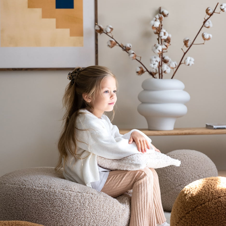 Wigiwama Kinderpoef - Biscuit Ottoman image 1