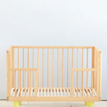 KARL & FRIC Ledikant Nox - Naturel met gele poten image 5