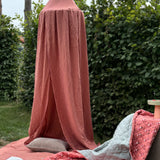 Bedhemel - Terracotta Strepen image 1