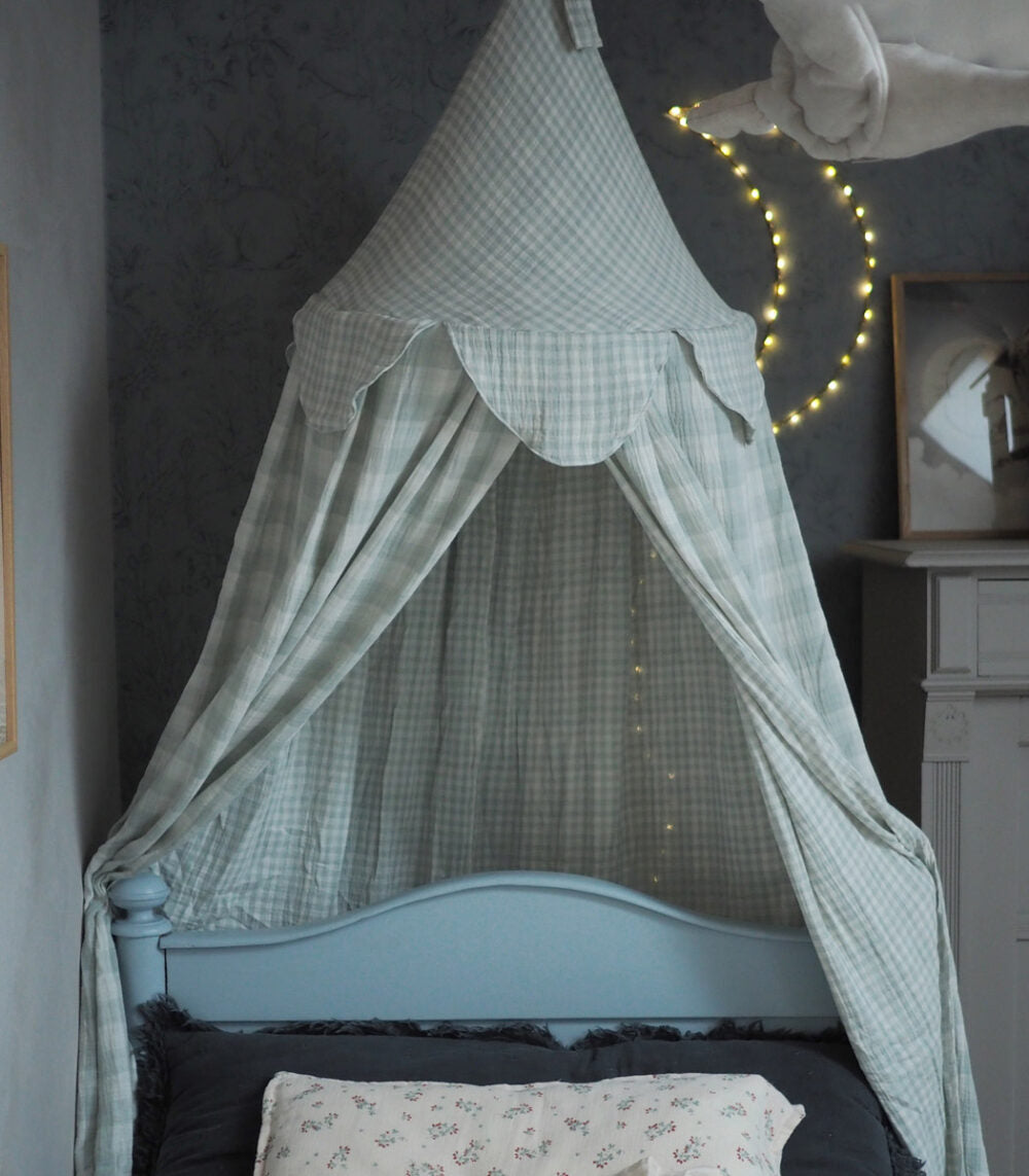 Bedhemel - Mint Ruitjes image 1