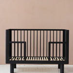 KARL & FRIC Ledikant Nox - Zwart satijn - 60x120cm image 6