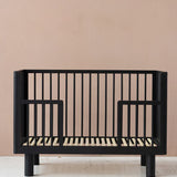 KARL & FRIC Ledikant Nox - Zwart satijn - 60x120cm image 6