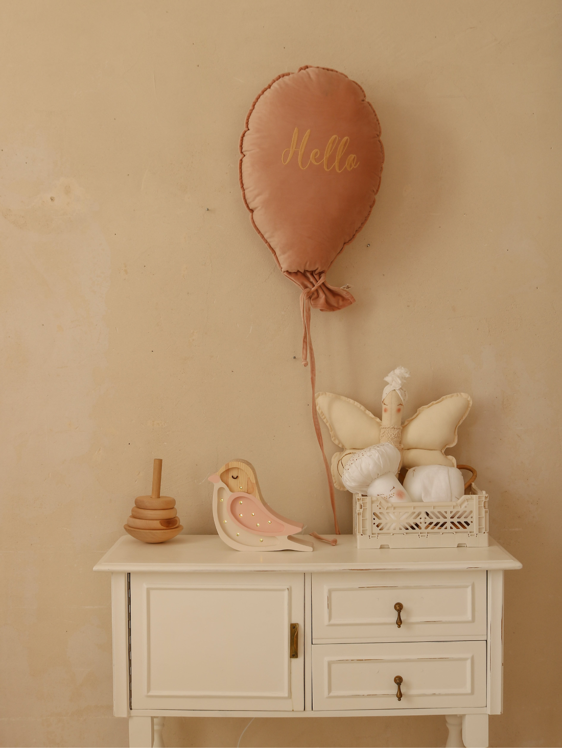 Little Lights Mini Lamp Vogel - Strawberry Cream image 4