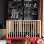 KARL & FRIC Ledikant Nox - Naturel met rode poten image 9