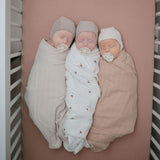 Mushie Swaddle - Natural - 120x120cm image 2
