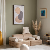 Wigiwama Ribstof Kinderbank - Brown Sugar Settee - Sofa Speelbank image 2