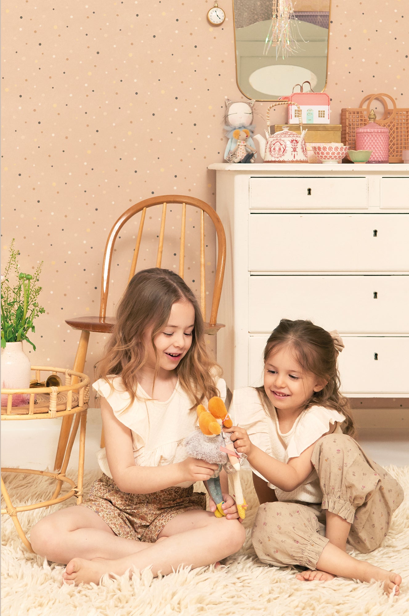 Majvillan Behang - Stardust - Shimmering Pink image 4