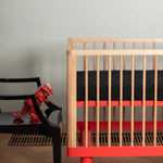 KARL & FRIC Ledikant Nox - Naturel met rode poten image 7