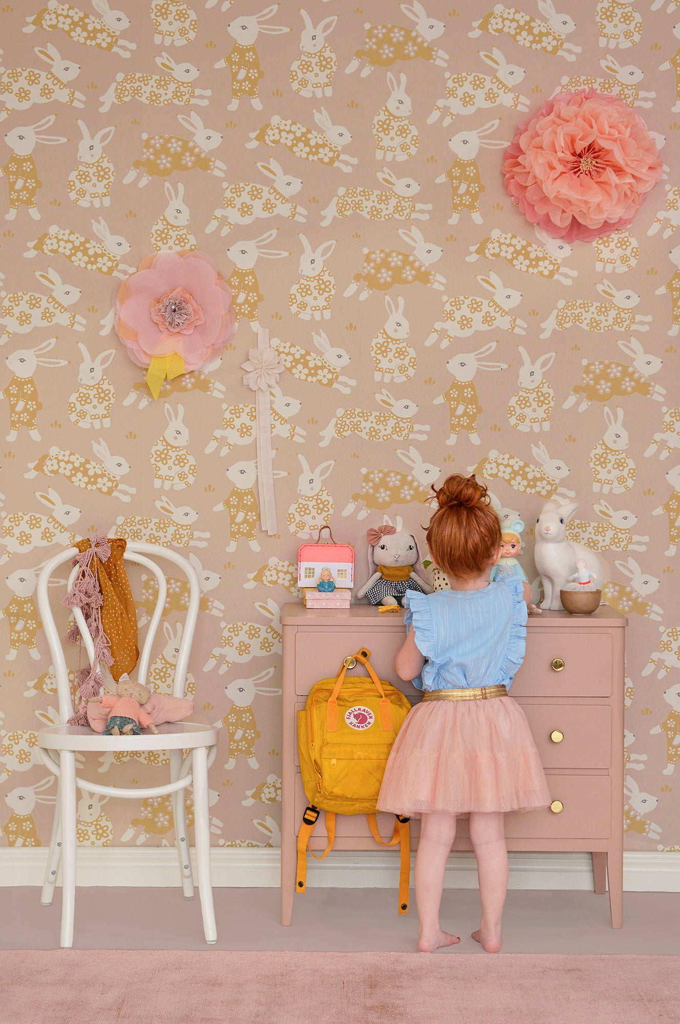 Majvillan Behang - Garden Party - Dusty Blush Pink image 0