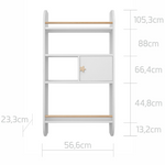 Wandrek Hout Pastel voor Kinderen - Wit image 8
