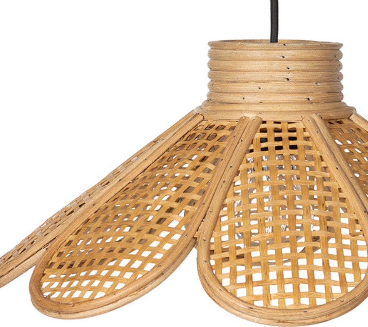 KidsDepot - Rotan hanglamp bloem - Flore naturel image 3