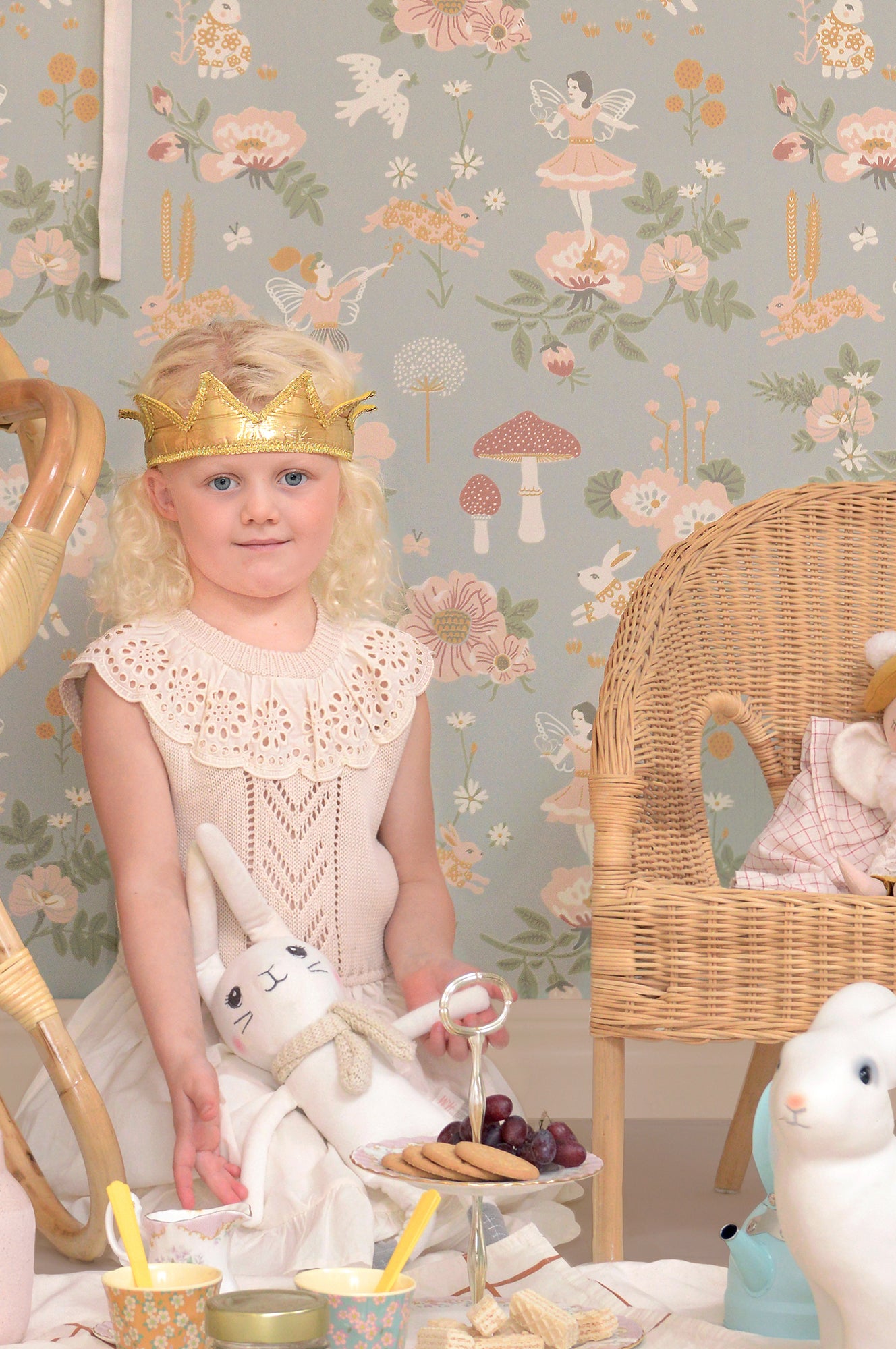 Majvillan Behang - Old Garden - Gentle Blue image 3