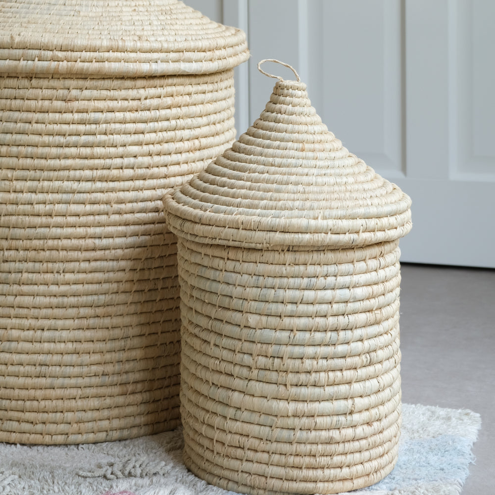 Gevlochten mand - Circus - Olifantsgras - naturel image 0