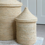 Gevlochten mand - Circus - Olifantsgras - naturel image 0