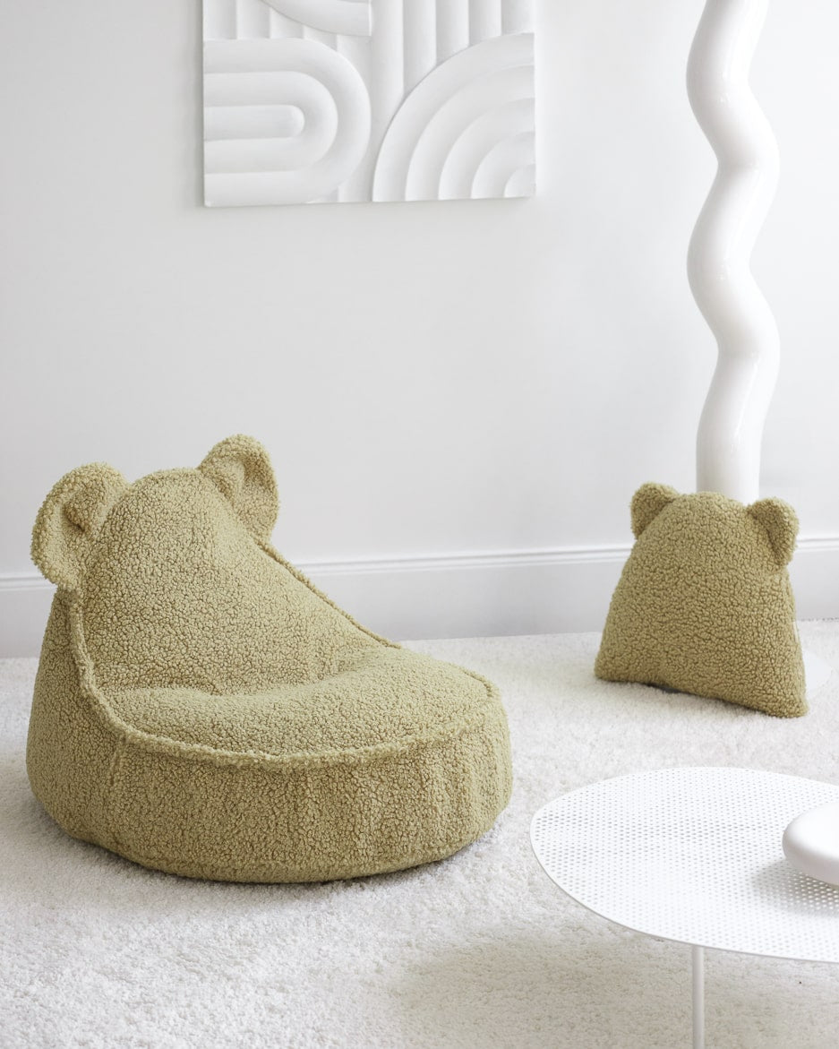 Wigiwama Beren Zitzak voor Kinderen Beer - Matcha Bear Beanbag image 7
